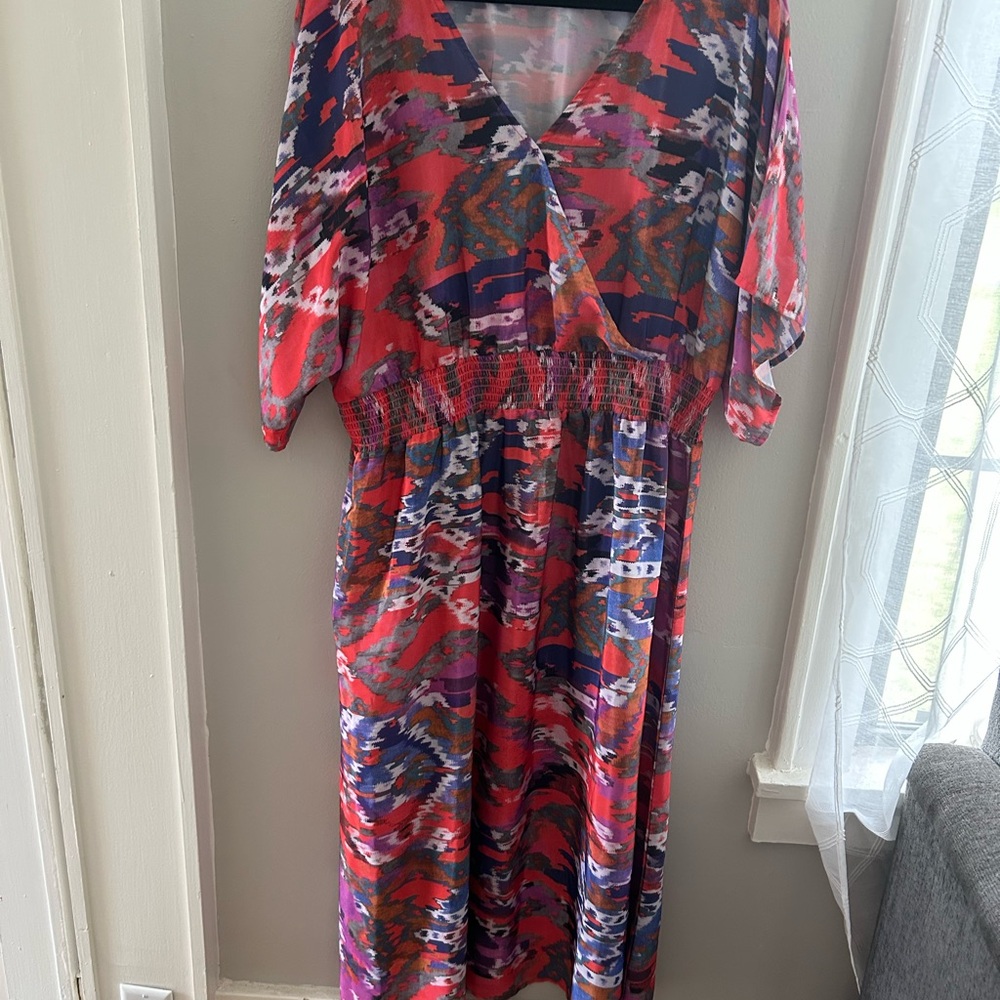 Ellen Weaver Floral Sundress Sz 2X